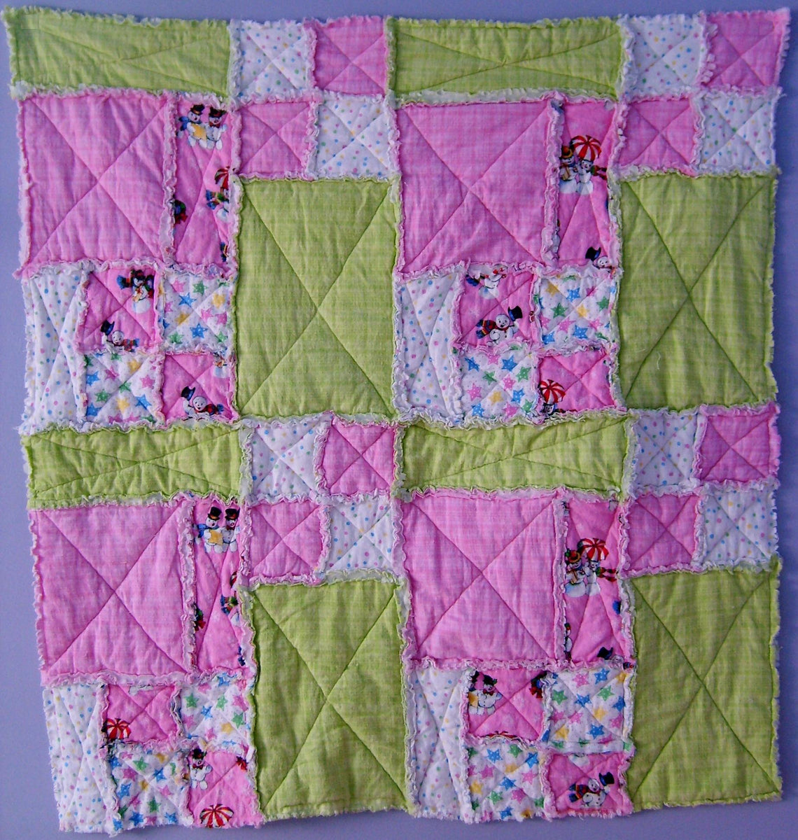 Baby Girl Rag Patchwork Quilt Pattern