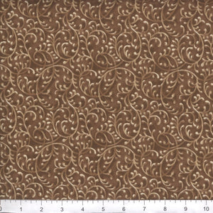 Free Way Brown Cotton Fabric BTY