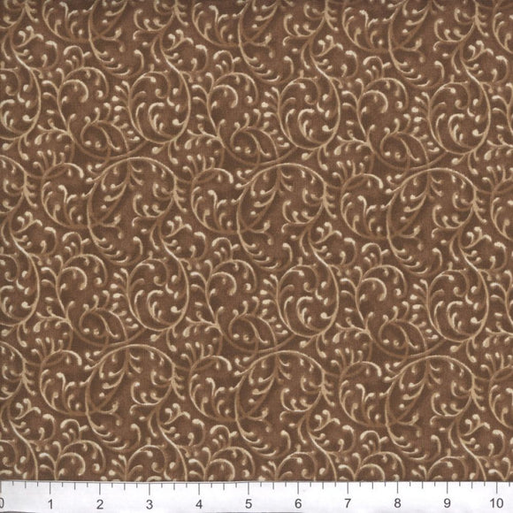 Free Way Brown Cotton Fabric BTY