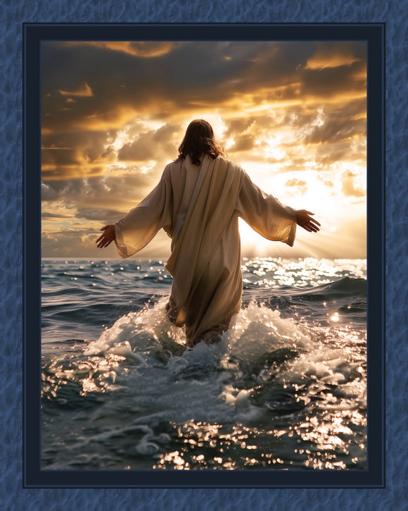 Jesus Walking On Water Digital Panel