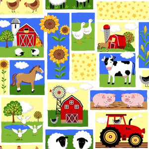 Barnyard Serenade Hay Patch Fabric BTY