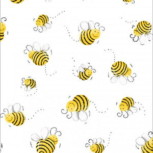 Bee Fabric Panel Cotton, Baby Fabric Panels for Quilting, Bee Quilt Fabric  