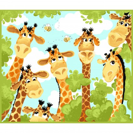 Quilt Kit Panel for Beginners Jungle Animals Baby Quilt -  in